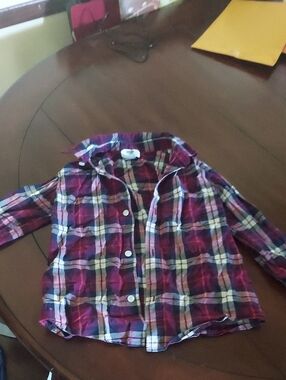 Old Navy Red Plaid Button-Down Shirt
